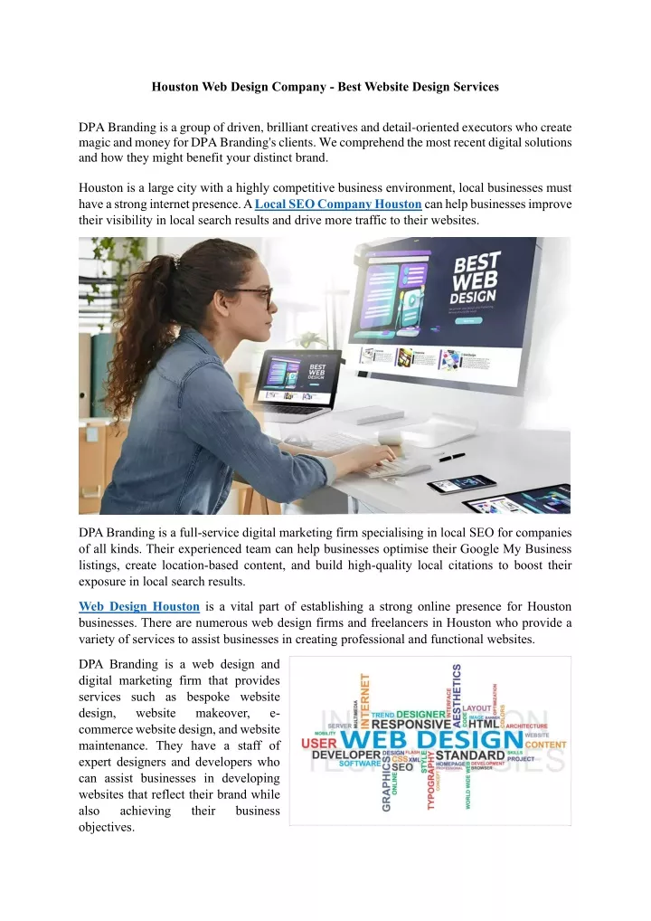 houston web design company best website design