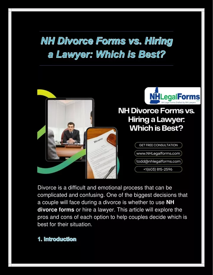 divorce is a difficult and emotional process that