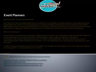 event planners
