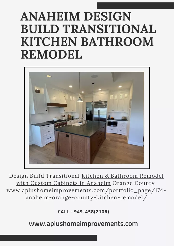 anaheim design build transitional kitchen