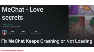 Fix MeChat Keeps Crashing or Not Loading