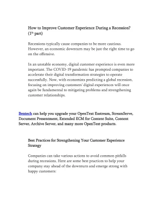 how to improve custo how to improve customer