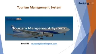 tourism management system