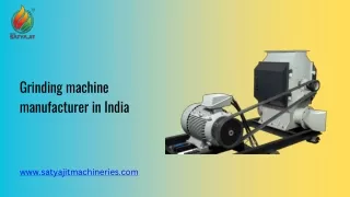 Grinding machine manufacturer in India