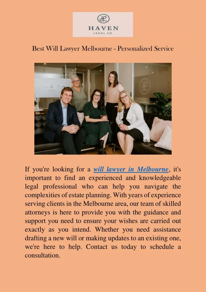 best will lawyer melbourne personalized service