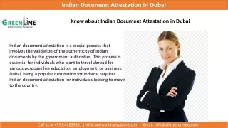 Find Solution for Indian Document Attestation Dubai