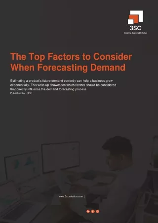 Factors Affecting Demand Forecasting