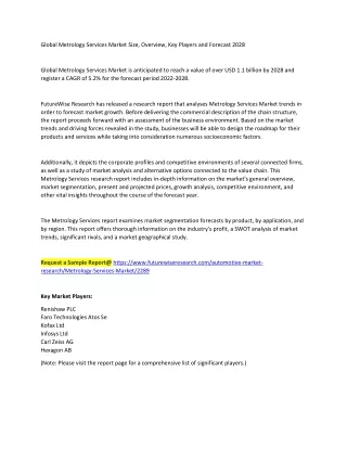 global metrology services market size overview