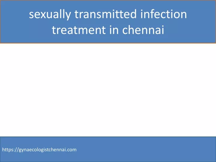 sexually transmitted infection treatment