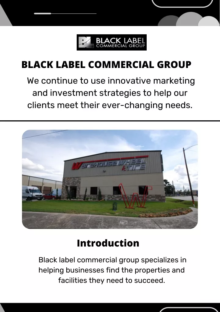 black label commercial group