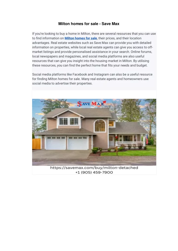 milton homes for sale save max if you re looking