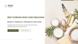 Best Korean Skin Care Emulsion For Healthy Skin