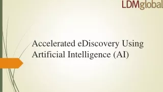 accelerated ediscovery using artificial intelligence ai