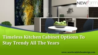 Timeless Kitchen Cabinet Options To Stay Trendy All The Years