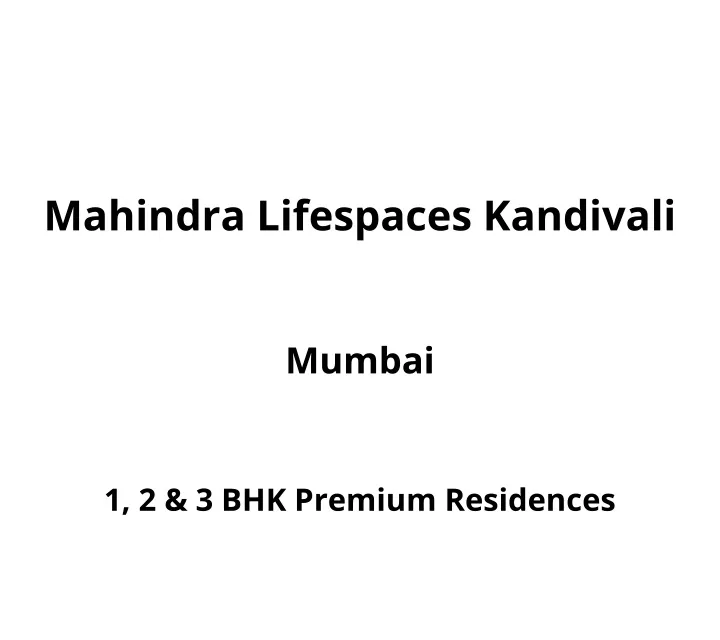 mahindra lifespaces kandivali