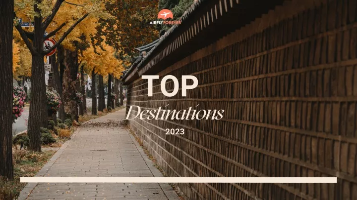 top destinations 2023