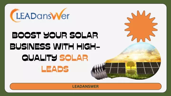 boost your solar business with high quality solar