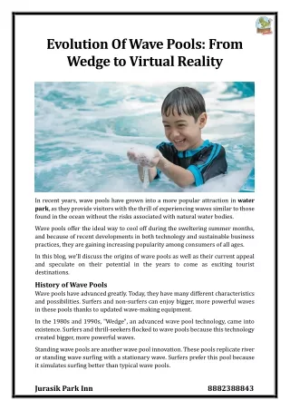 evolution of wave pools from wedge to virtual