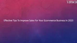 effective tips to improve sales for your ecommerce business in 2023