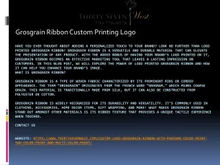 grosgrain ribbon custom printing logo