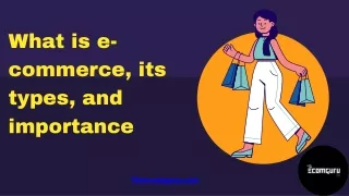 what is e commerce its types and importance