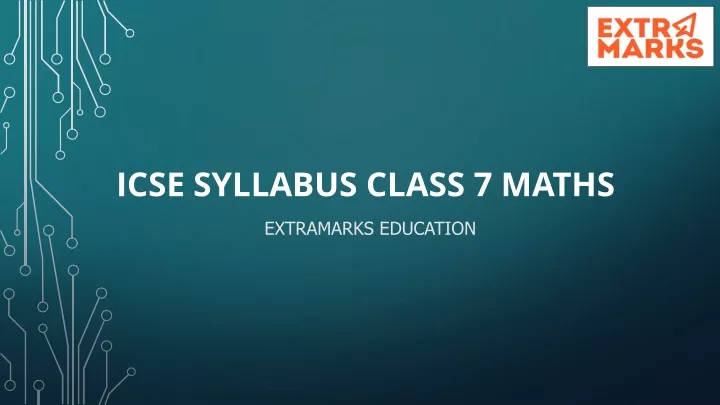 icse syllabus class 7 maths