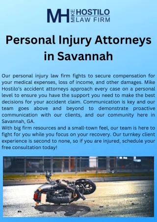 personal injury attorneys in Savannah
