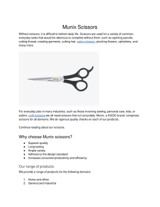 Munix Scissors