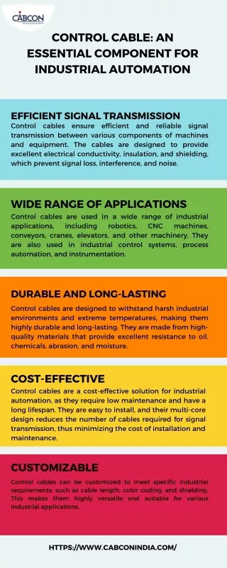 Control Cable An Essential Component for Industrial Automation