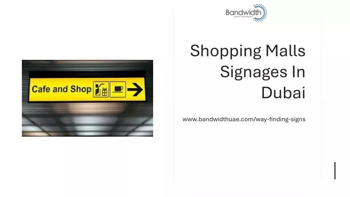 shopping malls signages in dubai