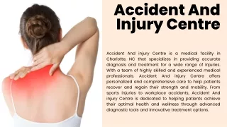 Accurate Diagnosis Treatment Of Injury In Charlotte NC