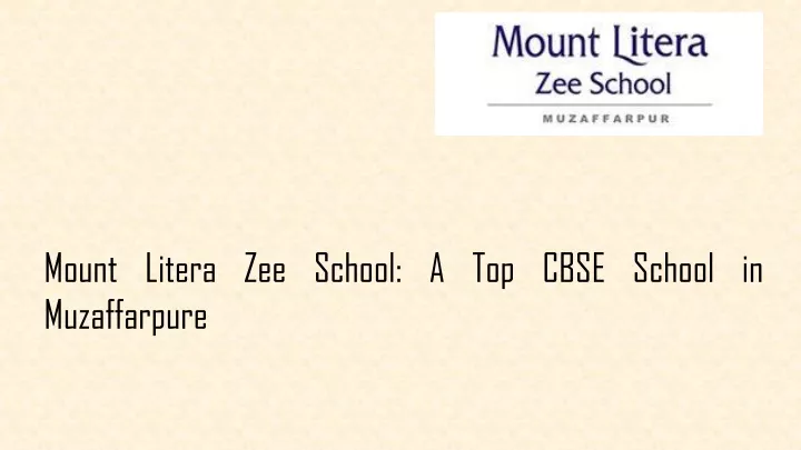 mount litera zee school a top cbse school