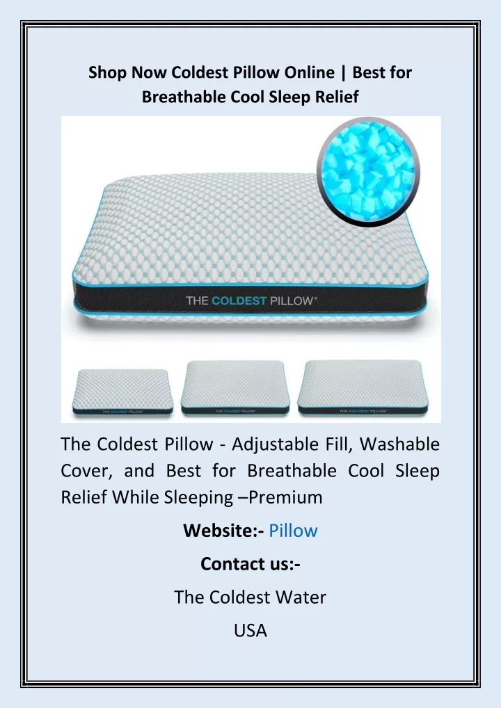 shop now coldest pillow online best