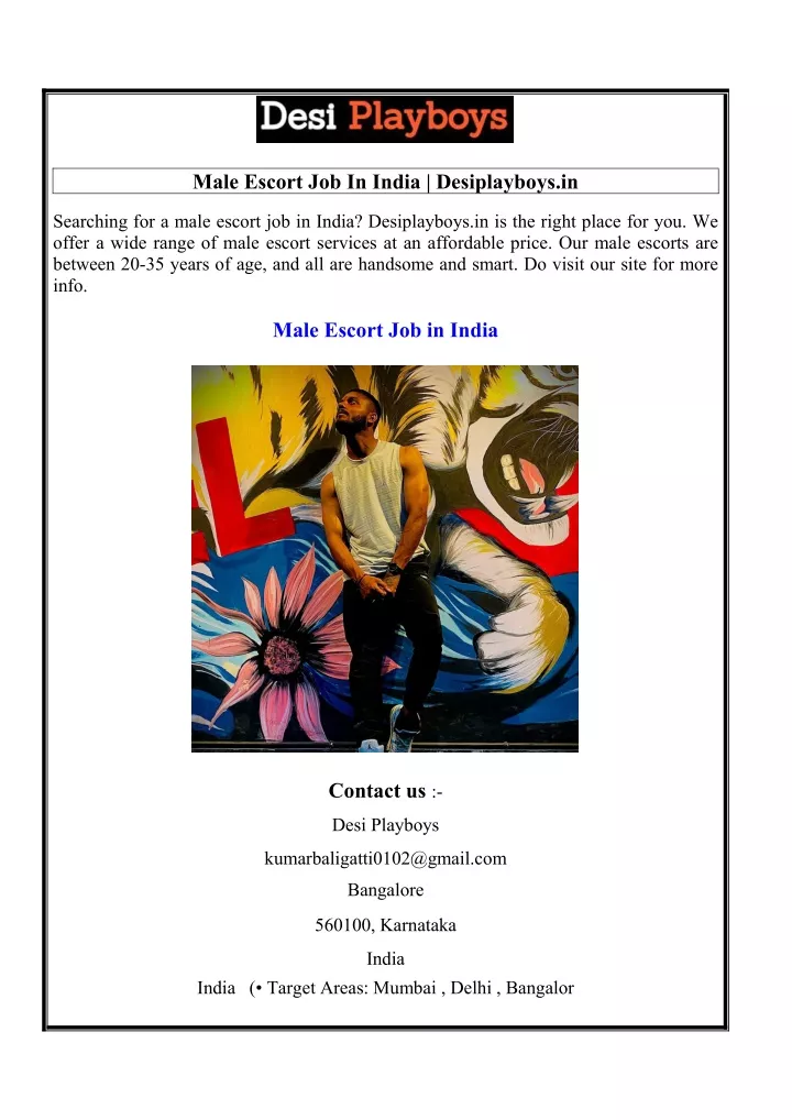 male escort job in india desiplayboys in