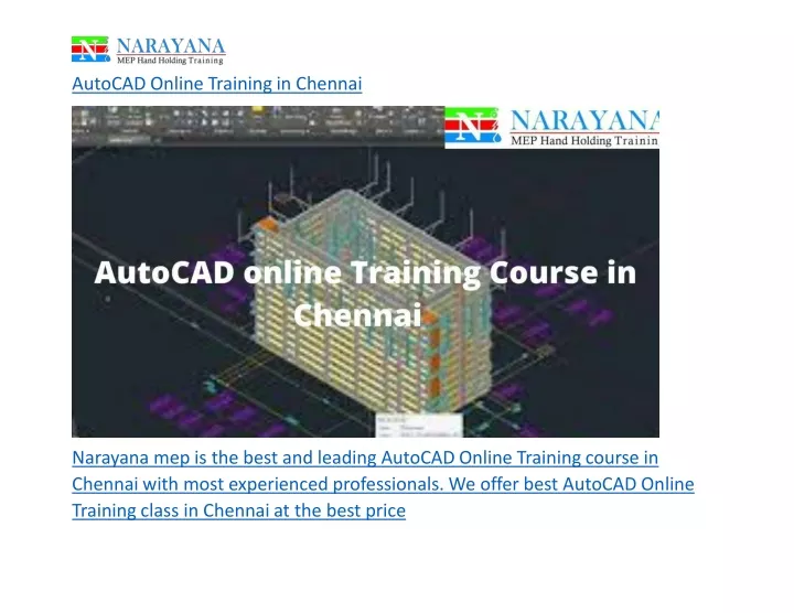 autocad online training in chennai