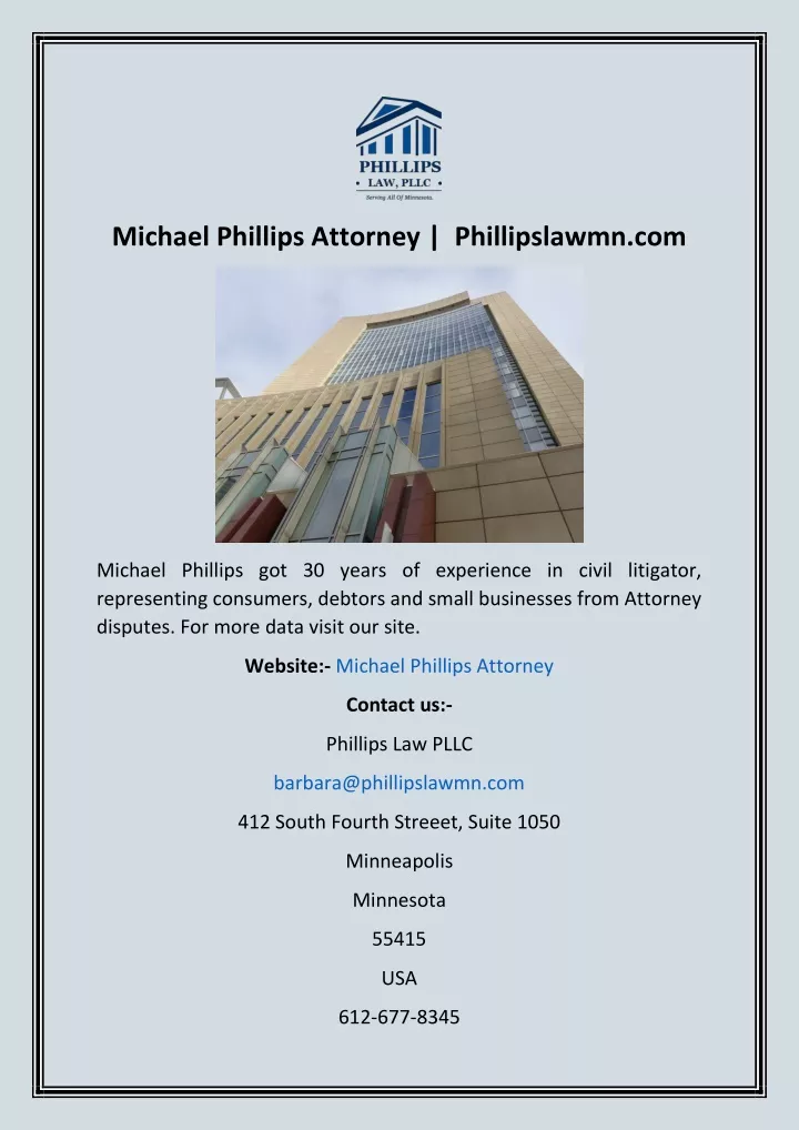 michael phillips attorney phillipslawmn com