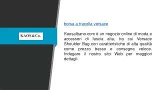 borsa a tracolla versace kaosalbano