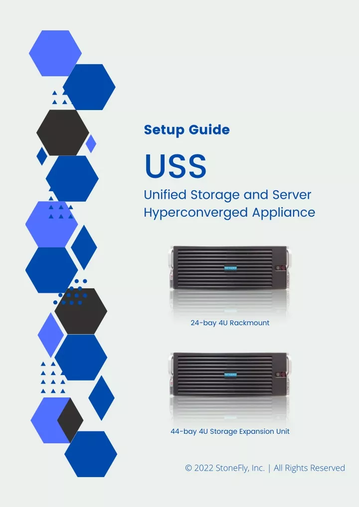 setup guide uss unified storage and server