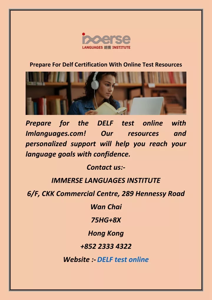 prepare for delf certification with online test