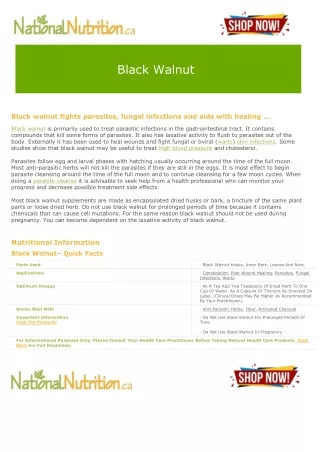 black walnut