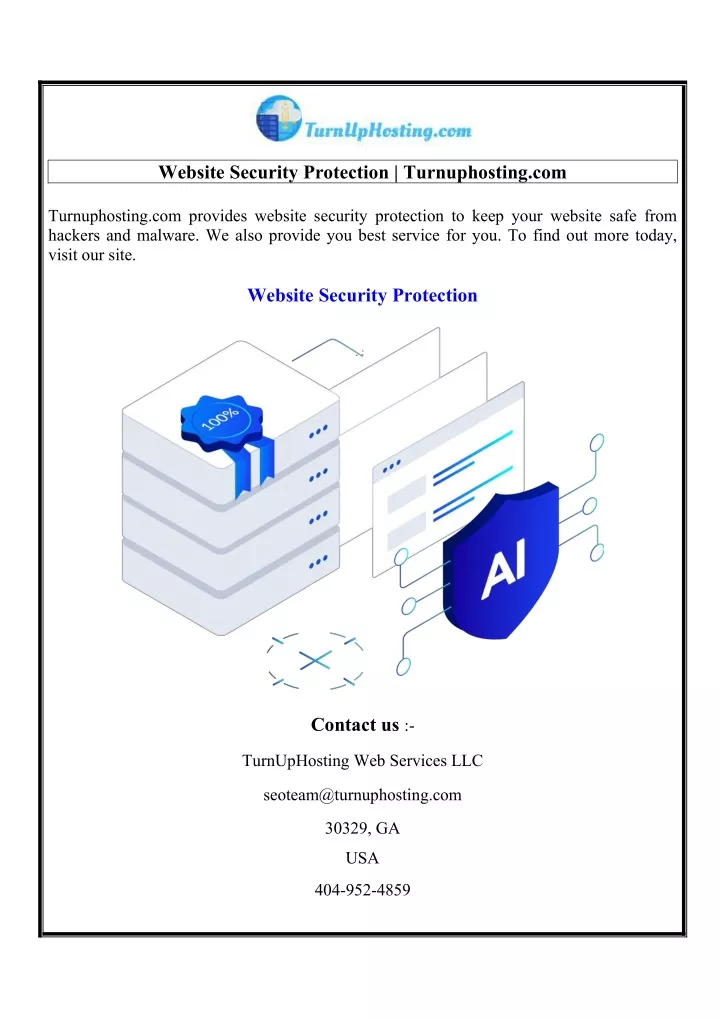 website security protection turnuphosting com