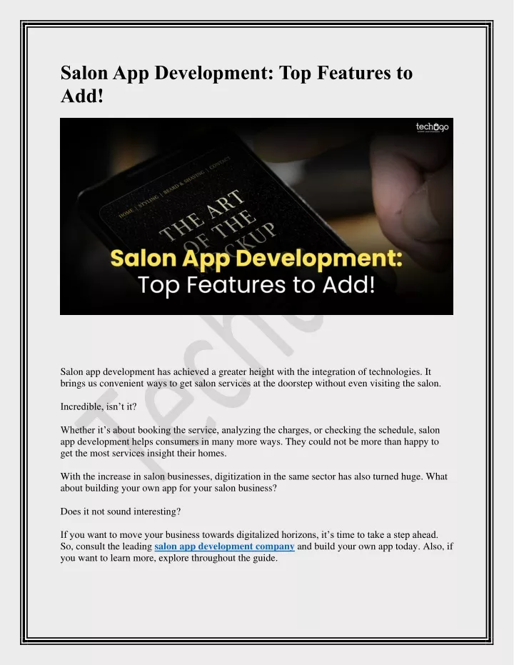 salon app development top features to add