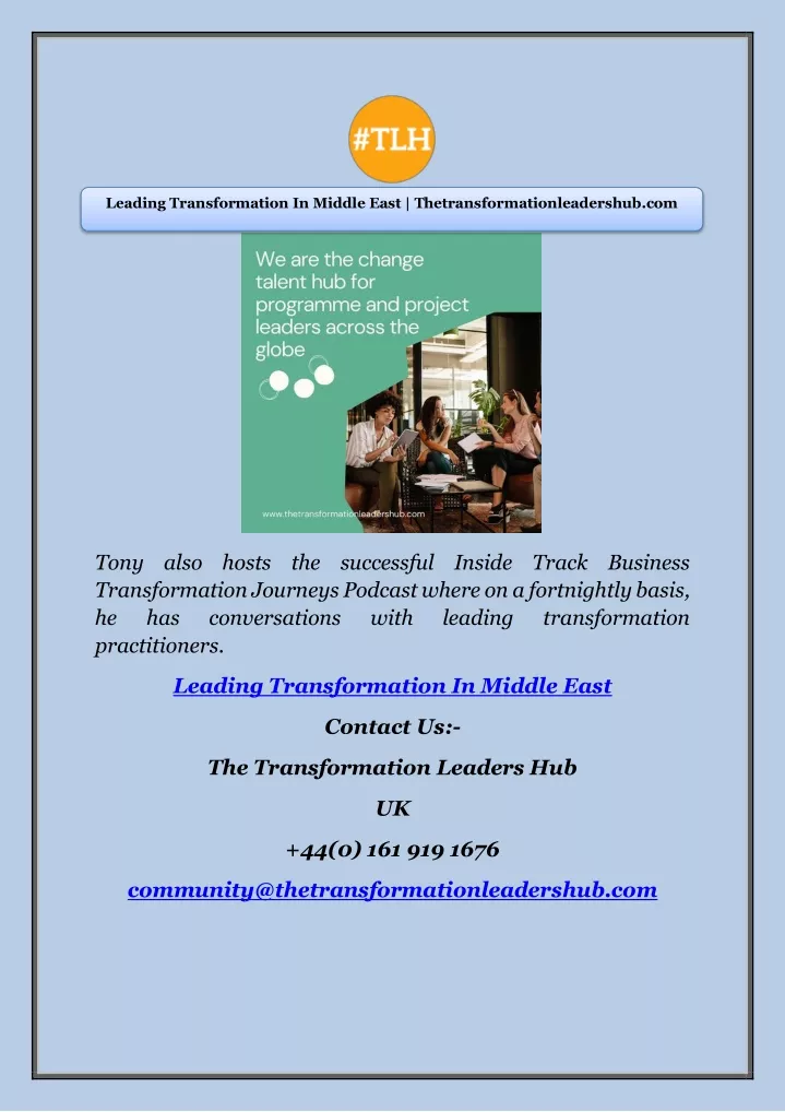 leading transformation in middle east