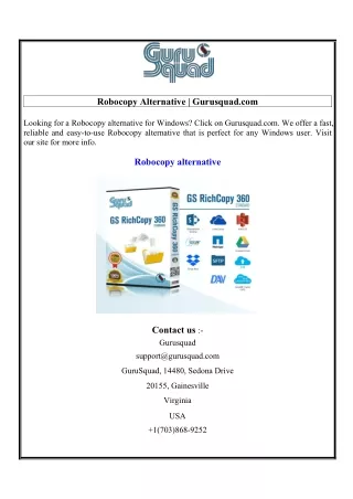 robocopy alternative gurusquad com