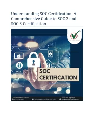 understanding soc certification a comprehensive
