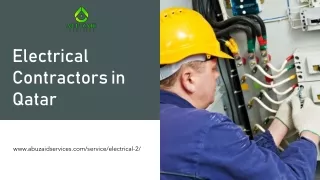 electrical contractors in qatar pptx