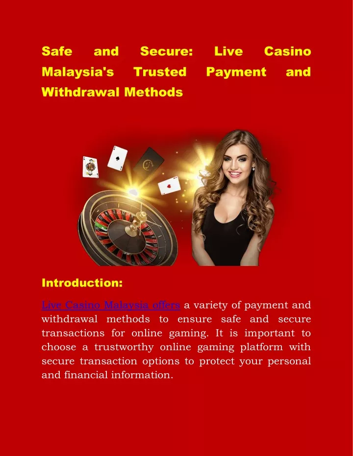 safe malaysia s withdrawal methods