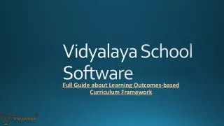 full guide about learning outcomes based curriculum framework