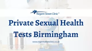 Private Sexual Health Tests in Birmingham