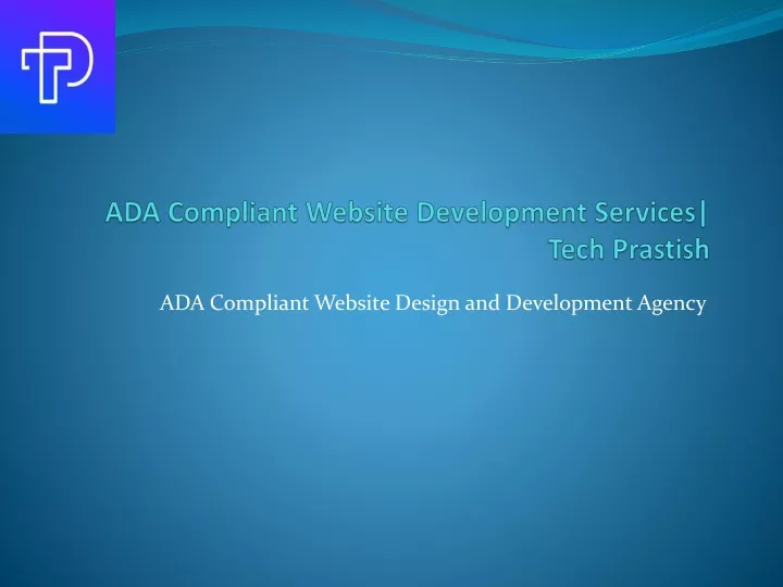 ada compliant website development services tech prastish